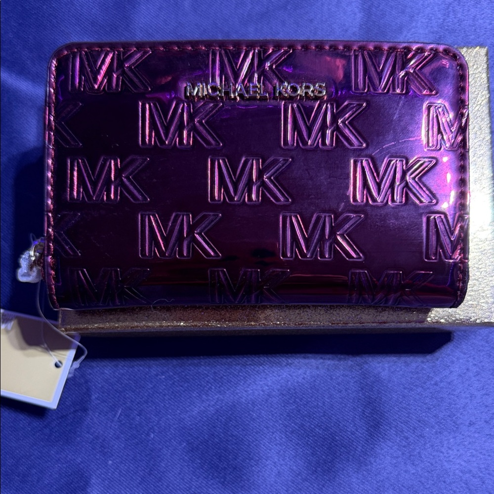 Michael Kors Shiny Purple MK Wallet